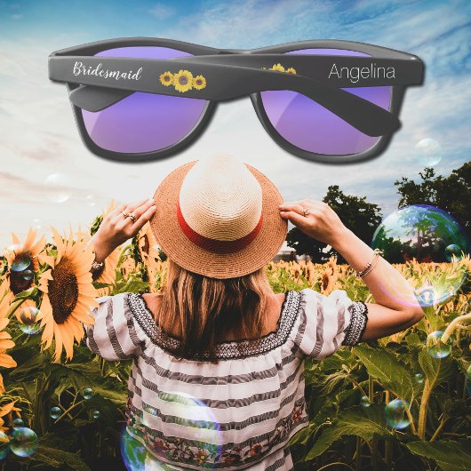 Sonnenblumentrio - Bridesmaid-Sonnenbrille