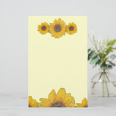Sonnenblumentrio Briefpapier (Stehend Vorderseite)