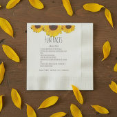 Sonnenblumentrio - Fun Fakten Napkins Serviette