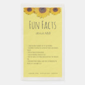 Sonnenblumentrio - Fun Fakten Napkins Serviette (Vorderseite)