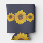 Sonnenblumentrio für Hochzeiten Nr. 2 Dosenkühler (Rückseite)