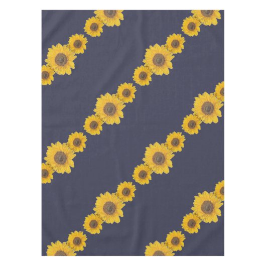 Sonnenblumentrio in dunkelblau tischdecke (Vorderseite)