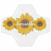 Sonnenblumentrio - Name hinzufügen Fußball (Flach)