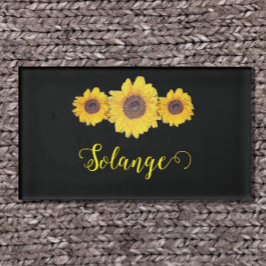 Sonnenblumentrio - personalisiert namenschild