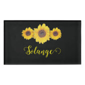 Sonnenblumentrio - personalisiert namenschild (Vorderseite)