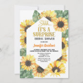 Sonnenblumenübergang Party Brautparty Einladung (Vorderseite)
