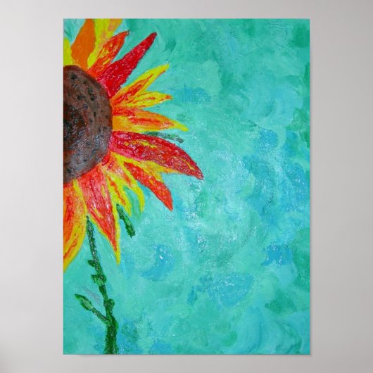 Sonnenblumenüberraschung Poster (Vorne)