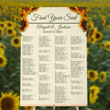 Sonnenblumenübersicht, Grüne Sitzkarte für den Wal