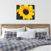 Sonnenblumenüberwurf Leinwanddruck (Insitu (Schlafzimmer))