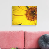 Sonnenblumenüberwurf Leinwanddruck (Insitu (Wohnzimmer))