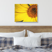 Sonnenblumenüberwurf Leinwanddruck (Insitu (Schlafzimmer))