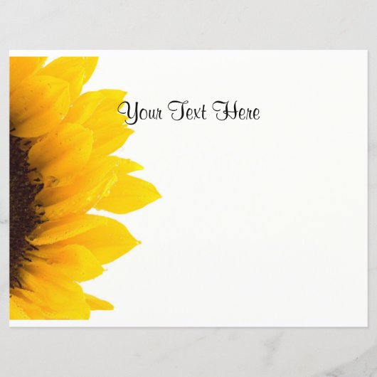 Sonnenblumenvorlage (Vorderseite)