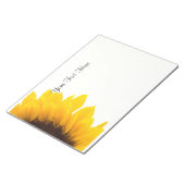 Sonnenblumenvorlage Notizblock (angewinkelt)