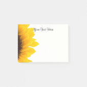 Sonnenblumenvorlage Post-it Klebezettel (Vorderseite)