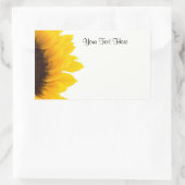 Sonnenblumenvorlage Rechteckiger Aufkleber (Tasche)