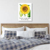 Sonnenblumenwall Art Canvas Print Blume Friend Ges Leinwanddruck (Insitu (Schlafzimmer))