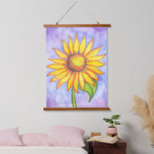 Sonnenblumenwall Art Tapestes Wandteppich Mit Holzrahmen (Schlafzimmer)