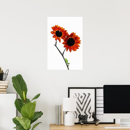 Sonnenblumenwapa Poster (Heimbüro)