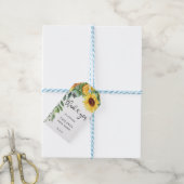 Sonnenblumenwasser-Brautparty Geschenkanhänger (Mit Garn)