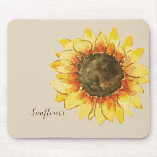 Sonnenblumenwasser Mousepad (Vorne)