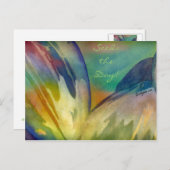 Sonnenblumenwasser Postkarte (Vorne/Hinten)