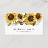 Sonnenblumenwasser Visitenkarte (Vorderseite)