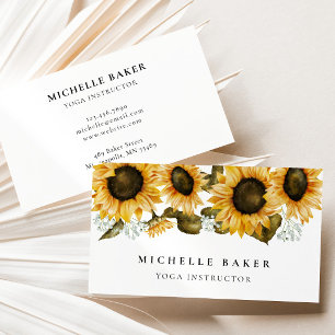 Sonnenblumenwasser Visitenkarte