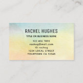 Sonnenblumenwasser Visitenkarte (Rückseite)