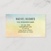 Sonnenblumenwasser Visitenkarte (Rückseite)