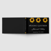 Sonnenblumenwassertropfen Hochzeit Gästebuch (Voll)