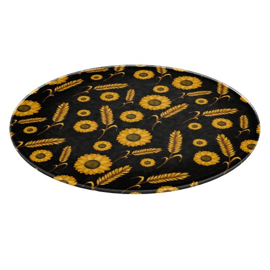 Sonnenblumenwheat Cutting Board Schneidebrett (Ecke)