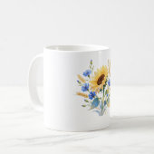 Sonnenblumenwiese Kaffeetasse (Vorderseite Links)