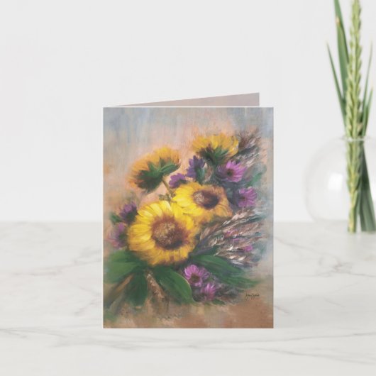 Sonnenblumenwind 4 x 5.6 karte (Vorderseite)