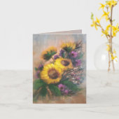 Sonnenblumenwind 4 x 5.6 karte (Gelbe Blume)