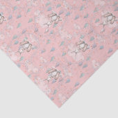 Sonnenblumenwolken und -raindropfen - Rosa Seidenpapier (Ausschnitt)