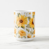 Sonnenblumenwrap der Inspirationsmutter Kaffeetasse (Mittel)