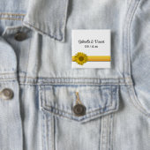 Sonnenblumenzange Button (Beispiel)