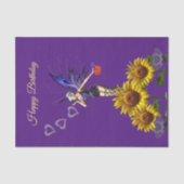 Sonnenblumenzapier Seidenpapier (Vorderseite)