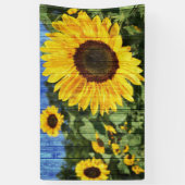 Sonnenblumenzaun Banner (Vertikal)