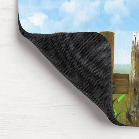 Sonnenblumenzaun Mousepad (Ecke)