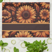 Sonnenblumenzeit Geschirrtuch (Gefaltet)