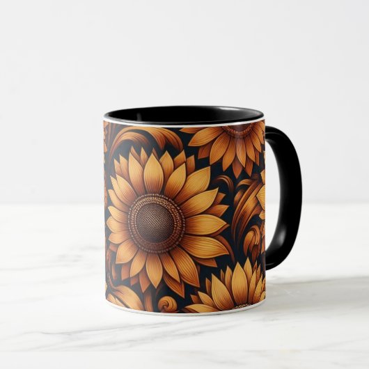 Sonnenblumenzeit Tasse (VorderseiteRechts)