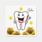 Sonnenblumenzellenpapier Napkins Serviette (Vorderseite)