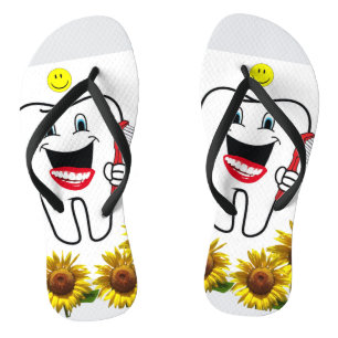 Sonnenblumenzentist Flip Flops Badesandalen