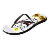 Sonnenblumenzentist Flip Flops Badesandalen (Schrägansicht)