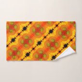 Sonnenblumenzentrum Nahe Abstrakte Blumenpracht Badhandtuch Set (Handtuch)