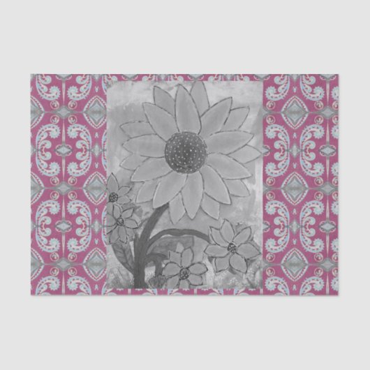 Sonnenblumenzentrum Punkt Centre Seidenpapier (Vorderseite)