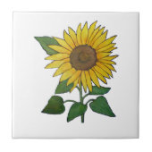Sonnenblumenziegel Fliese (Vorderseite)