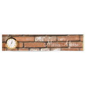 Sonnenblumenziegelschild Namensplakette (Vorderseite)