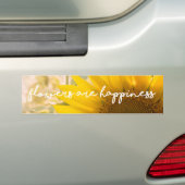 Sonnenblumenziffer "Blume sind glücklich" Autoaufkleber (Auf Auto)
